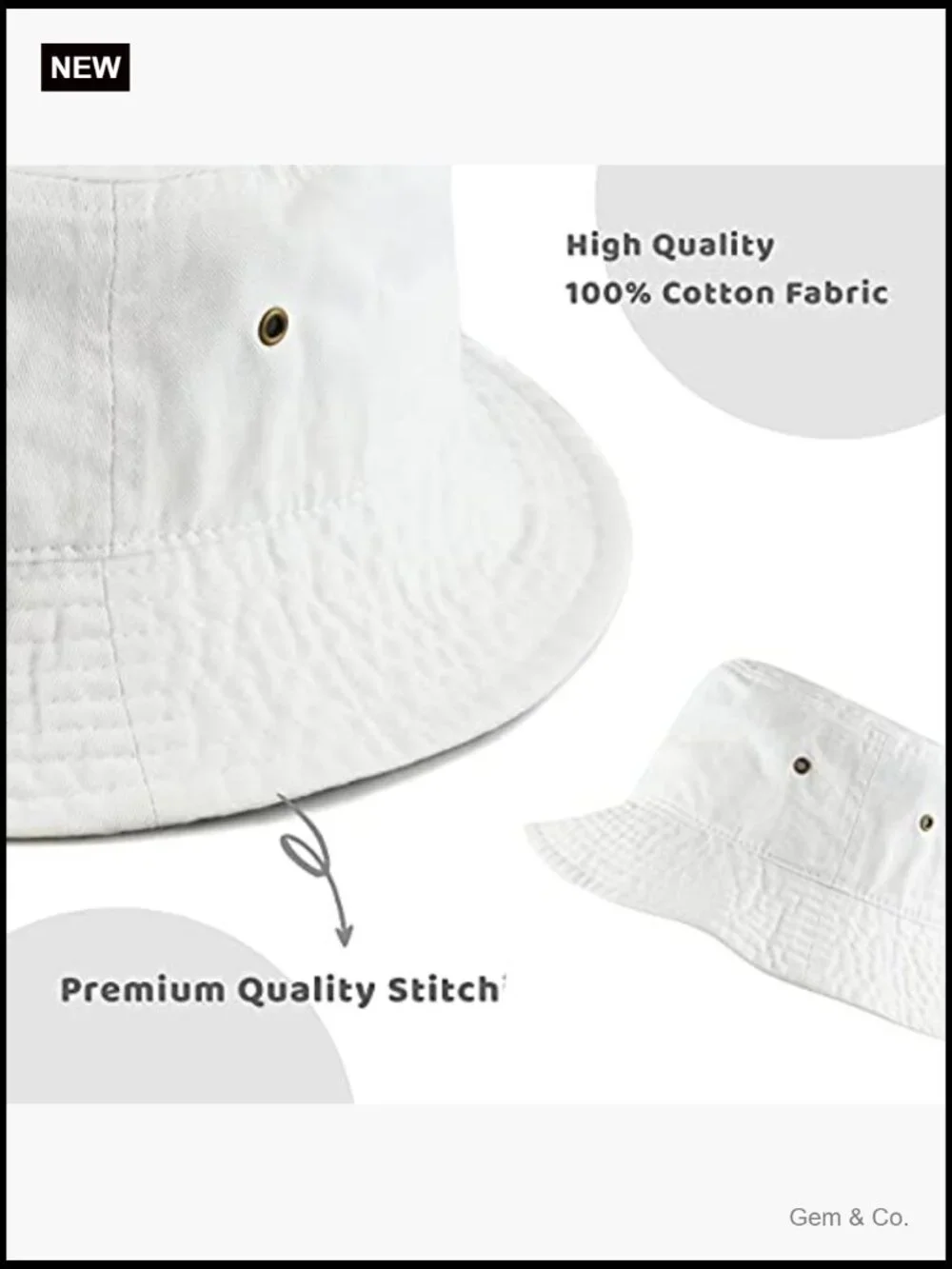 Unisex Bucket Hat UPF 50 Packable Sun Hat for Travel Fishing Hiking
